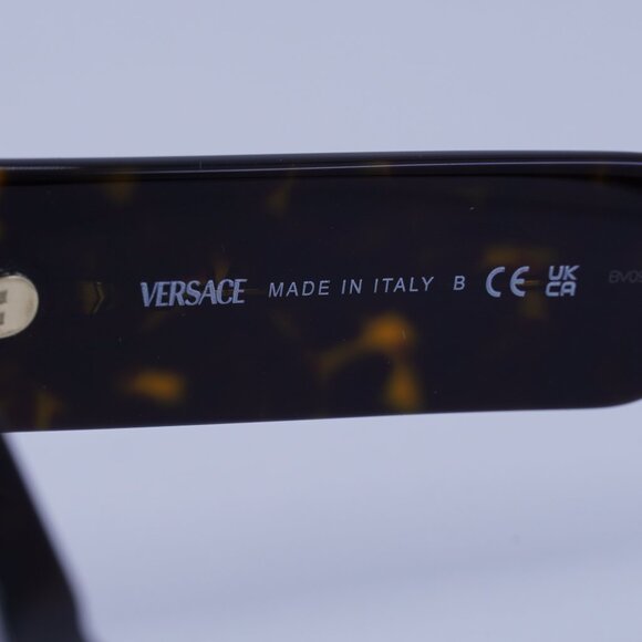 Versace VE4492U 108/87 Sunglasses Dark Havana Square Frame, Dark Grey Lenses main image 10